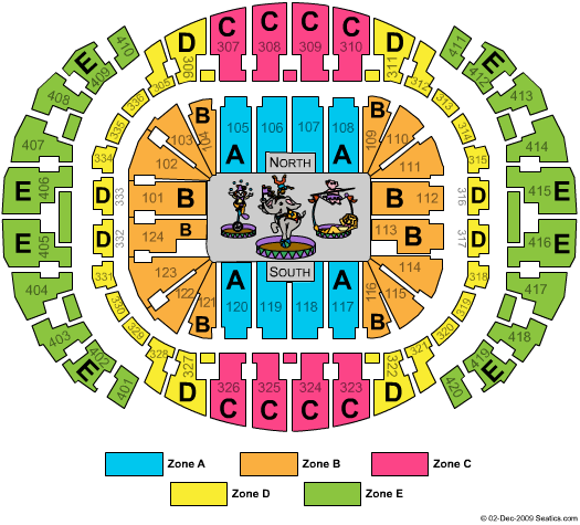 Kaseya Center Circus Zone Seating Chart